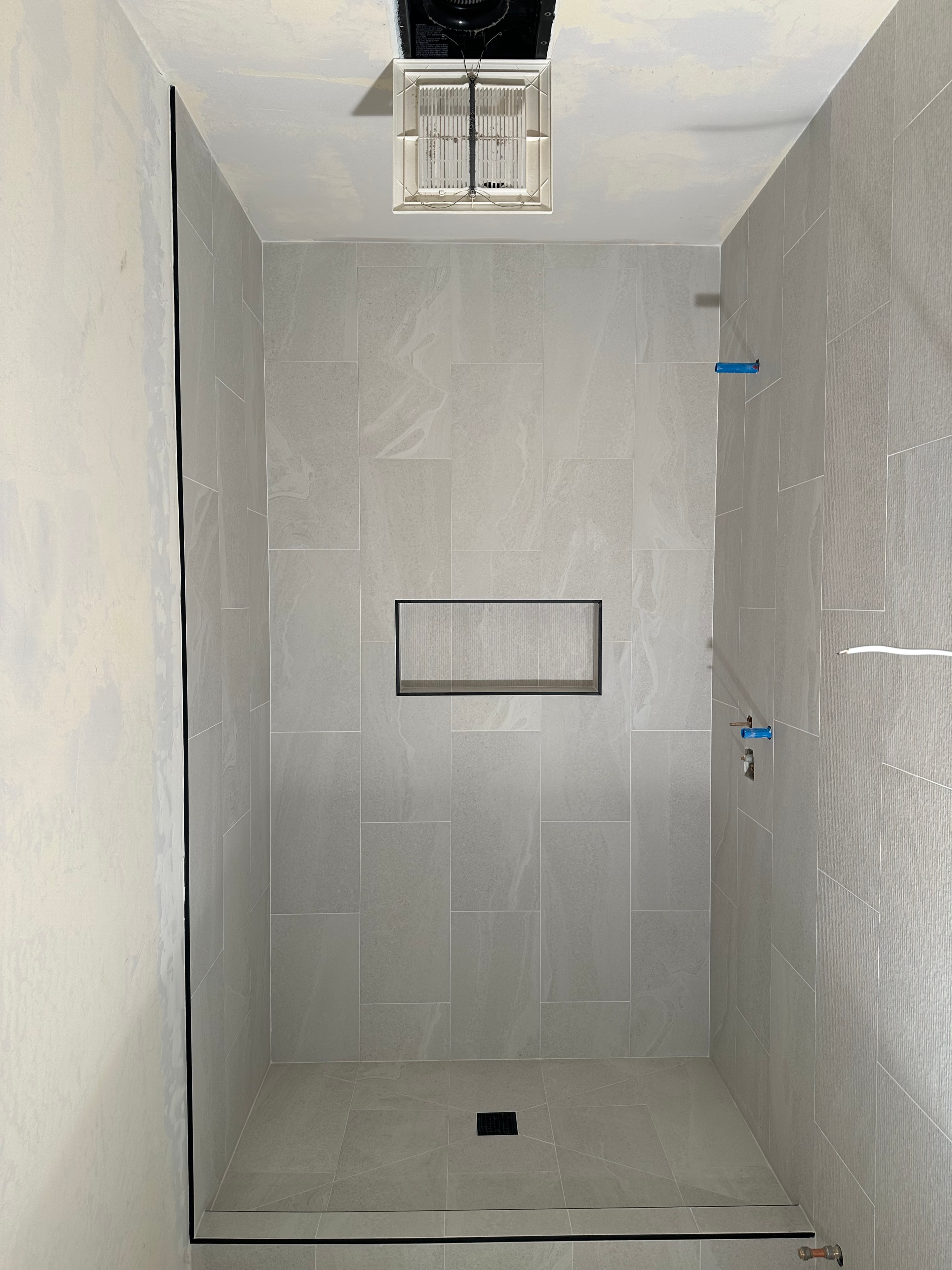 Large Format Tile Shower