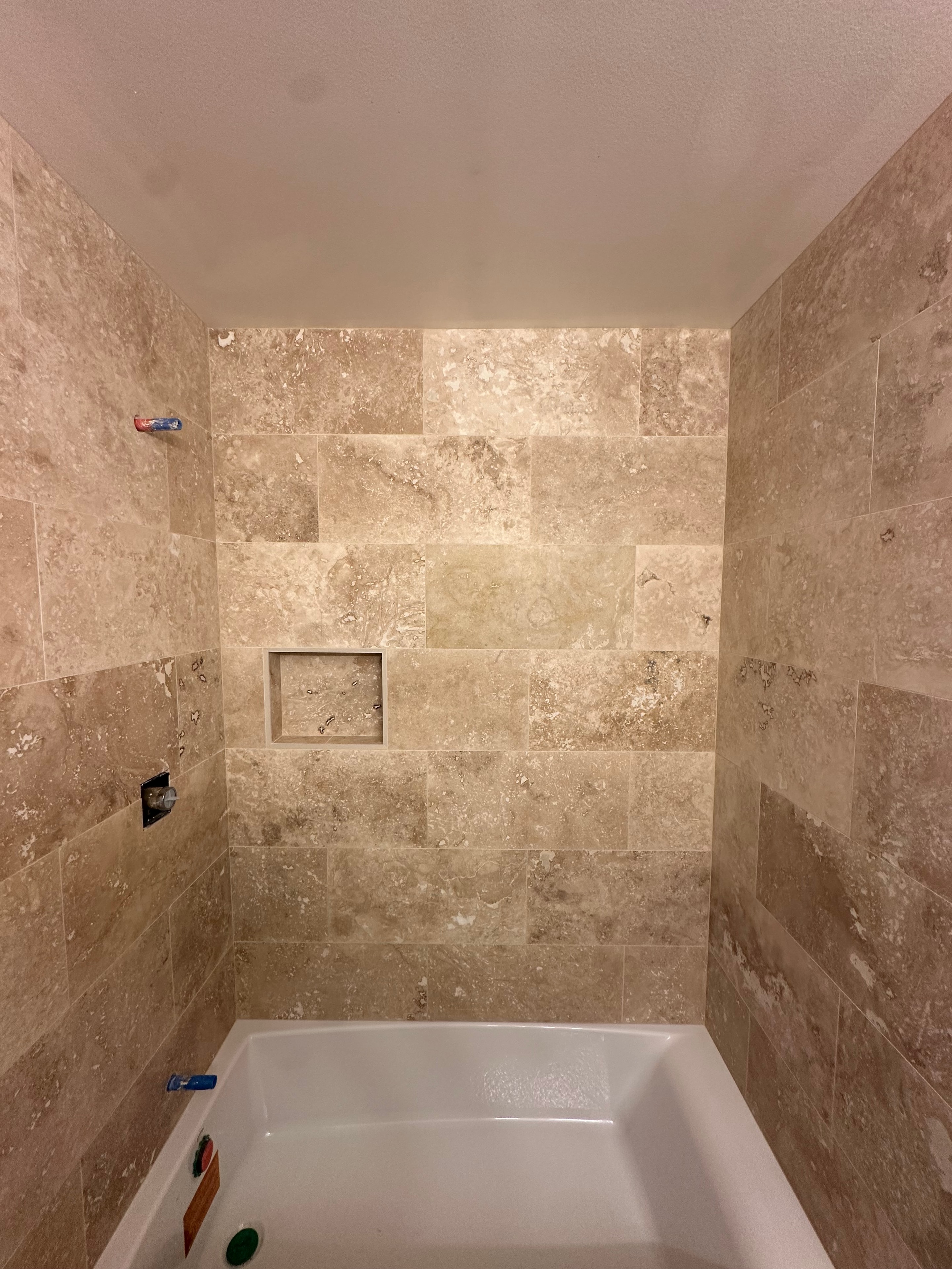 Travertine Shower
