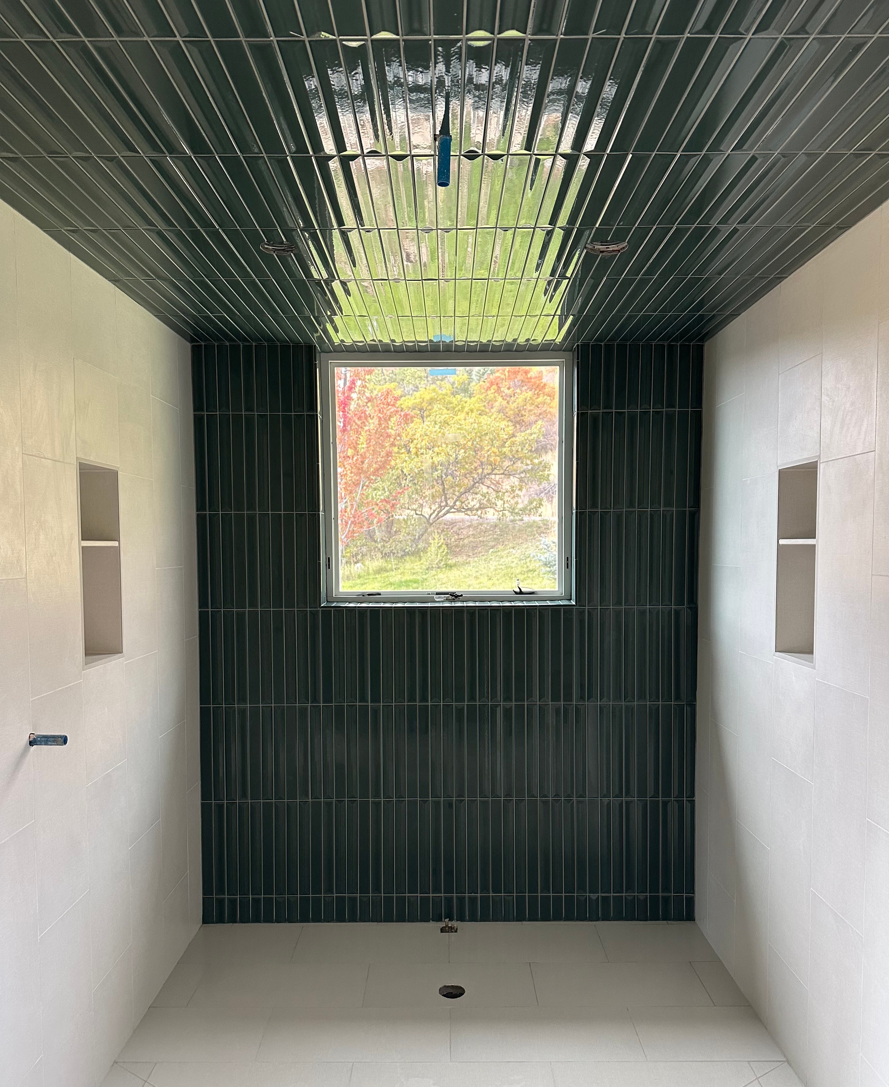 Green Tile Shower